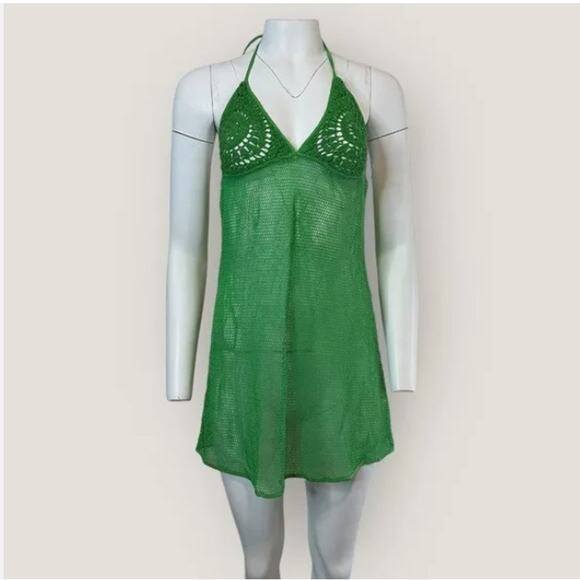 NWOT Women's free beach for Free People halter top halter top cover up Sz large - Picture 1 of 11